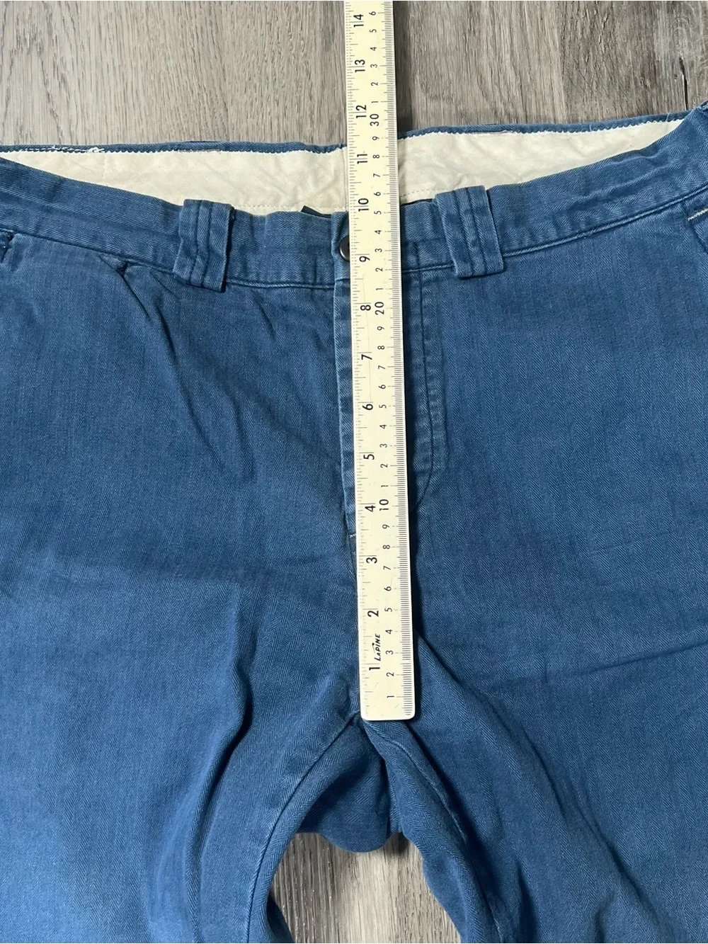 Polo Ralph Lauren LTD Military Crew Officer Trousers Mens 34x29 Blue ButtonFly